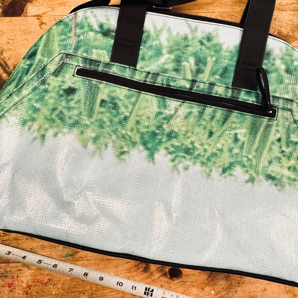 Black & White Canvas Weekender Bag